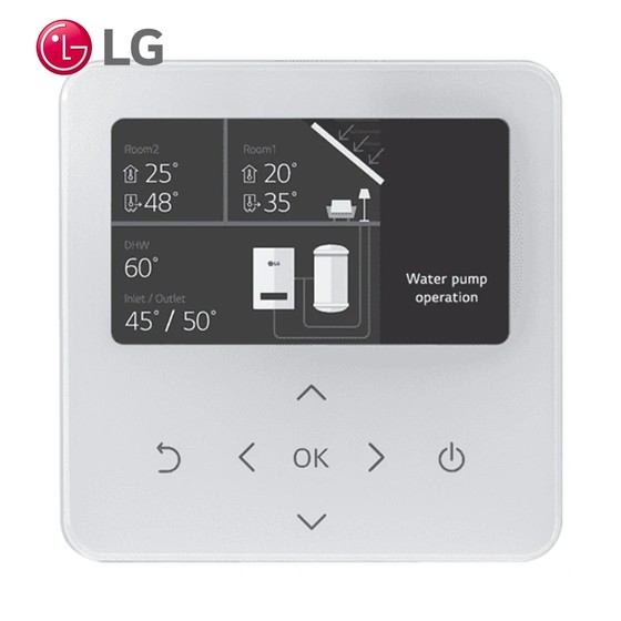 LG — příslušenství a řízení tepelného čerpadla
